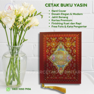 Buku Yasin Hard Cover Mozaik Merah