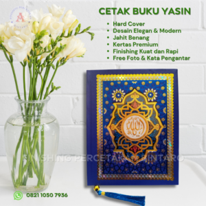 Buku Yasin Hard Cover Mozaik Biru