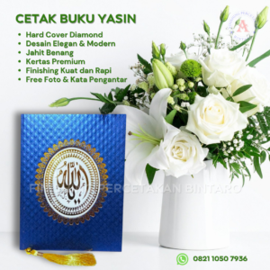 Buku Yasin Hard Cover Diamond Biru