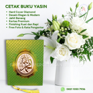 Buku Yasin Hard Cover Diamond Hijau