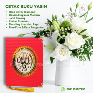 Buku Yasin Hard Cover Diamond Merah