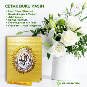 Buku Yasin Hard Cover Diamond Gold