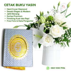 Buku Yasin Hard Cover Diamond Silver